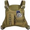 Genérico Borsa da petto, gilet sportivo da 24 x 18 x 3 cm, per attività all'aperto, versatile borsa da equitazione, accessorio per zaino in spalla di lunga durata, pratico regalo per fitness, portabiciclette