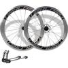 TUJISEK Set Di Ruote Per Bici Da Corsa 700C Sgancio Rapido Freno C/Cerchio Ruote Anteriori E Posteriori Cerchi In Lega Di Alluminio Mozzo 20/24H Per Cassetta 8/9/10/11 Velocità(Silver)