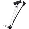MuchLuckystar Pompa portatile in alluminio, piccola pompa ad aria per mountain bike, pompa ad alta pressione per mini pompa manuale per pneumatici Presta (4 x 11 x 32 cm, argento)
