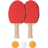 Generic Racchette da ping pong con 3 palline da ping pong da allenamento racchetta da ping pong accessori per interni ed esterni portatili accessori per paddle