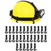 QuivyLivy Confezione da 30 clip in plastica per casco, gancio di montaggio per torcia da campeggio, luce per casco da costruzione, attacco per faro da escursionismo, confezione da 30