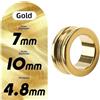Marchfunny Parte di ricambio per bobina da pesca, cuscinetto a rulli, liscio, ad alta velocità, nero, oro, design colorato, 10,7 mm (10,7 mm)