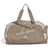 adidas Donna Adidas Woman Defender Allover Graphic Duffle S Duffel_Bag, Dual Yellow/orbit grey, One Size