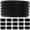HAPINARY Anelli 20 Unitá in Silicone Nero Fascia Antiscivolo Resistente e Confortevole per Impugnatura Racchetta da Tennis per Uso Outdoor e Partite