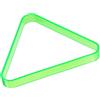 PATIKIL Portapacchi triangolare per piscina, in plastica da biliardo a 8 sfere, accessorio per tavolo da biliardo da 2-1/4, colore: verde