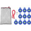 LALAFINA 10 Pezzi Tappi di Bottiglie Riutilizzabili per Allenamento Tiro Fionda, Bersagli ad Alta Pressione in ABS e Silicone, Migliorano Abilità Outdoor