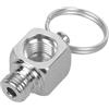 PURPLELILY Adattatore base per calibro subacqueo resistente 90 gradi Disegni per attrezzature subacquee tecniche professionali Manometro in acciaio inossidabile