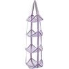 Marchfunny Borsa portaoggetti da appendere per attrezzature sportive, organizer per pallacanestro, calcio, calcio e corde per saltare a casa (viola, 4 strati)
