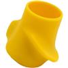 Opatiny Correzione dell'impugnatura della racchetta da tennis con scanalature ergonomiche per ridurre lo slittamento durante la pratica di paddle squash e racchetta indoor (giallo)