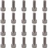 Tsophreniq 20Pcs Bike Water Bottle Cage Bulloni Esagonali Socket Head Bulloni Viti in Acciaio Inox Fixed Gear Mountain Bike Accessori per Bottiglia di Acqua Gabbia Resistente