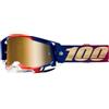 100% MÁSCARAS Racecraft 2 Goggle United-True Gold Mirror Lens, Maschere Unisex Adulto, Unica, Estándar