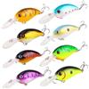 Xoeryoy Esche da Pesca da 8 Pezzi, Crankbait in ABS da 3, 94 Pollici con Gancio, Kit di Esche da Pesca con Occhi 3D per Acqua salata, Acqua Dolce
