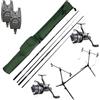 Ultimate Session Carp Set On Canne, Mulinelli, Avvisatori, Rod Pod E Sacca! - Kit Carpfishing