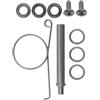 Lastdaytime Kit di riparazione professionale per mulinello da pesca con cuscinetti in metallo color argento, dimensioni 7 x 4 x 2,5 mm e 9 x 5 x 3 mm, guarnizioni per maniglia in alluminio o fibra di carbonio