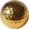 Tsophreniq Palline da golf placcate oro uniche da 4,3 cm per golfista per interni ed esterni, regalo Putter Natale Swing palle da allenamento strumento di pratica palla da golf palla d'oro Swing