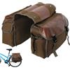 Xoeryoy Borse Laterali per Bici, Borsa per Bici in Tela di Grandi Dimensioni su Doppio Lato con Borsa per Ebike Resistente Multitasche per Pendolarismo in Viaggio Bicicletta