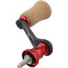 NbgrvB Maniglia a braccio singolo in fibra di carbonio da 70 mm con manopole in sughero per Shimano Stradic Stella Sahara Ultegra Sephia Spinning Reel Parte di riparazione rossa