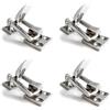 Tuminita 4X Acciaio Inossidabile 316 di Marino Gavone per Ponte per Barche Portello Anti-Sonaglio Chiusura Un Scatto Morsetto Accessori Hardware