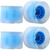 PONDON 4 ruote flash per skateboard, 6,9 x 5,1 cm, durezza PU 80A, ruote Cruiser ad alto rimbalzo con design con luce a LED, per skateboard, longboard, skateboard da pesce