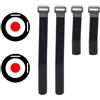 UrbanHui Bersaglio da allenamento per calcio con cinghia regolabile per palo di precisione trapano appeso per tiratore aiuto Tpe Abs materiale 18 cm diametro kit (25 cm 2 pezzi)