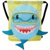 Generic Borsa da nuoto per bambini, design a squalo, con scomparti per scarpe, borsa sportiva separata da asciutto e bagnato, per fitness, sport, spiaggia, palestra, viaggi, campeggio, 3 anni in su