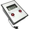 Sandyseptember Monitor per cyclette per vogatore e ciclo stazionario, display LCD che mostra tempo, velocità, distanza calorie, console in plastica ABS argento nero con design leggero per attrezzi da fitness
