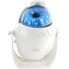 Kronabelle LC760 Bussola bianca per barca, auto, con LED e quadrante grande, declinazione regolabile, 5,4 x 4,2 x 3,7 pollici / 13,7 x 10,7 x 9,4 cm, bussola da cruscotto per navigatore navale, caravan, camion