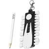 Tsophreniq Porta tee da golf portatile con 12 pezzi, forchetta verde e portamatite, accessori portachiavi