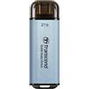 Transcend SSD esterno Transcend ESD300 Tecnologia Thunderbolt 2 TB Da USB tipo A a C 3.2 Gen 2x2 Blu [TS2TESD300C]
