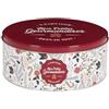 HOME DECO FACTORY, BT6804, Scatola portaoggetti Natalizia in Metallo X3, Design festoso e colorato, Ideale per organizzare Le tue Decorazioni, Resistente e Versatile, Rosso e Bianco, 30x20x15 cm