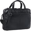 STILORD "Geralt" Borsa da Lavoro in Pelle Vintage Sottile Uomo Cartella Ventiquattrore Donna per PC 15,6 Pollici Colore:nero