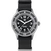 watchdives Orologio subacqueo da uomo, vintage, WD50 Fathoms NH35 NH38, 40 mm, vetro curvo, impermeabile fino a 300 m, quadrante nero con cinturino in nylon