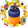 Generic Spremiagrumi senza fili da 793,8 g, 180 W, portatile, senza fili, frullatore portatile 2026, ricaricabile tramite USB, con doppio coperchio, per frutta e verdura, frullati (blu)