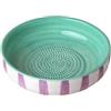 Beamel Home Piatto Grattugia in ceramica fatta a mano design decorativo utensili cucina arte funzionale stoviglie artigianali (smeraldo, grande)