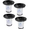 YanBan 4 filtri compatibili con Rowenta X-Force Flex 11,60 12,60 14,60 15,60, numero parte ZR009007