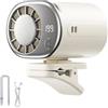ZVD 2026 Comodo Ventilatore per Auto, Ventilatore Portatile a Clip Regolabile a 199 Velocità con Raffreddamento Parziale a16℃, Usb Rechargeable，Include Cordino Retrattile (Bianco)