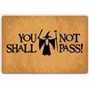 LuckyChu Funny You Shall Not Pass, tappetino antiscivolo per ingresso, interno ed esterno, bagno, cucina, casa, 59,9 x 39,9 cm