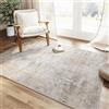 HUGEAR Tappeto Salotto Moderno Beige Grigio Tappeti 90x150cm Lavabile in Lavatrice Antiscivolo Astratto Naturale Grande Carpet Cameretta Scendiletto Camera da Letto Ufficio Pelo Corto