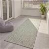 benuta Basic Tappeto da esterno Iowa - Grigio scuro 80x250 cm - Boho juta - Impermeabile UV balcone, terrazza, giardino, cucina, soggiorno - Robusto