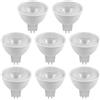 Noa Home Deco Pacco 8 GU5.3 LED Lampadina 5 W 12V, 3000 K Bianco Caldo, 550 Lumen, 38° Angolo Luce, Non Dimmerabile Riflettore Lampada, Risparmio Energia GU5.3 LED Faretto per Soggiorno, Cucina, Camera