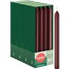 Bolsius - Candele lisce - 23 cm - 32 pezzi - rosso bordeaux - candele decorative - senza olio di palma