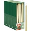 Bolsius Essentials - Candele a punta liscia - argento metallizzato - 24,5 cm - 32 pezzi - candele decorative - senza olio di palma