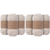 Utopia Crafts Re-Cotton - Filato per maglieria, 3 pezzi, 100 g (crema) (Confezione da 2)