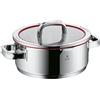WMF Funzione 4 Acciaio Inox 18/10 24 centimetri casseruola bassa con coperchio
