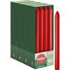 Bolsius - Candele lisce - 23 cm - 32 pezzi - Rosso - candele decorative - senza olio di palma