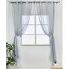 GD LOVES YOUR HOME Tenda in Lino Semitrasparente con Paillettes - Tenda Chic per Soggiorno e Camera-140 * 280cm (Grigio, 140 * 280（2 pezzi）)