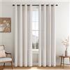 MIULEE Voile Tende Lino Tenda a Pannello Tende Per Interni Traslucido Tende Camera da Letto moderne per soggiorno Lino 140x245 cm Naturale 2 Pannelli