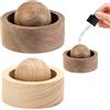 Mumjooyi 2 Pezzi Diffusore di Oli Essenziali in Legno Naturale Diffusore Oli Essenziali Piccolo Riutilizzabile e Portatile per Soggiorno Bagno Auto Camera da Letto