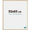 yd. Your Decoration - Cornice 55x65 cm - Faggio Chiaro - Cornice Decorativa Parete in Plastica con Vetro in acryl - Antiriflesso - 55x65 Cornice - Evry