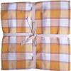 RICAMI FIORENTINI BALDI Tovaglia quadretti in cotone tinto filo 100%. Made in Italy (Quadrata cm 140x140 - giallo)